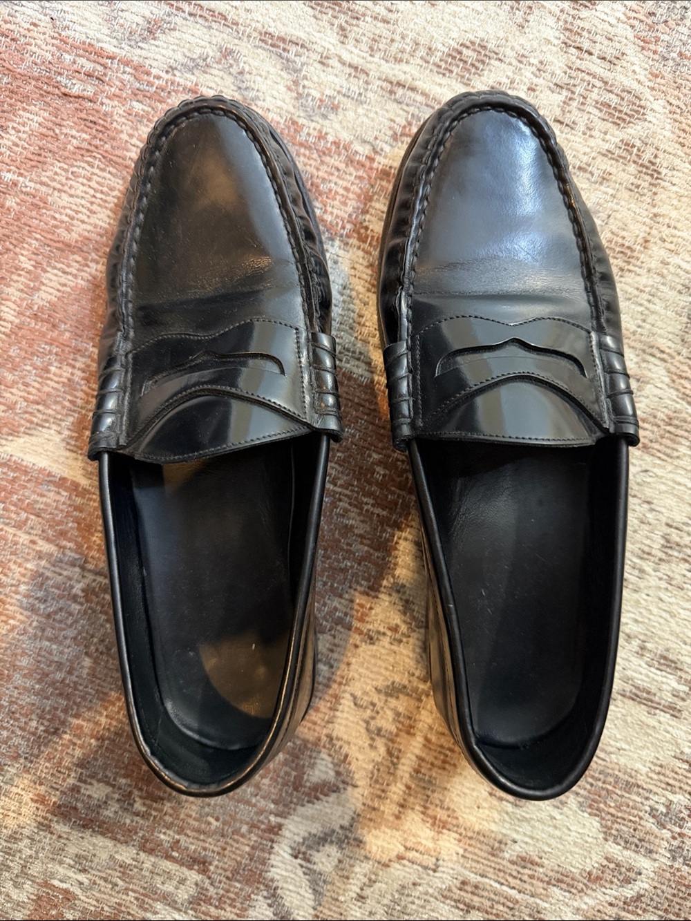 Celine Black Leather Loafers - Luco loafers Women's Flats 37.5 euro